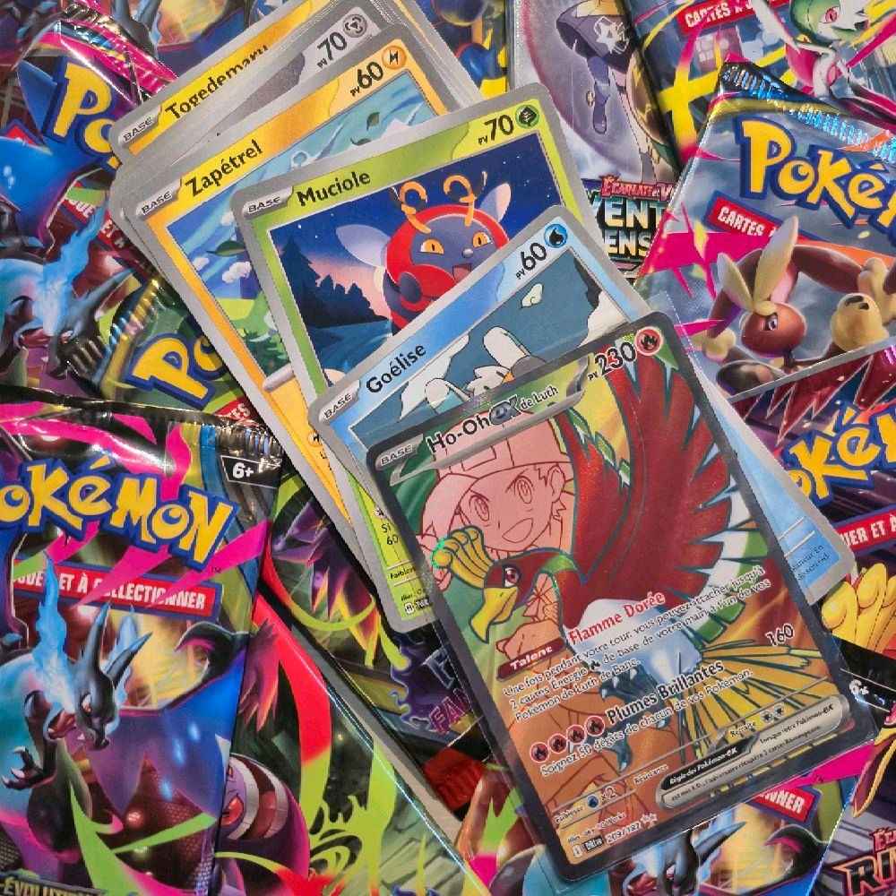 Lot de 20 Cartes Pokémon ( 1 ultra rare garantie)